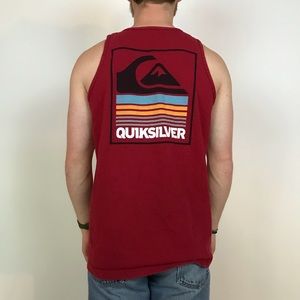Red Quicksilver Tank Top